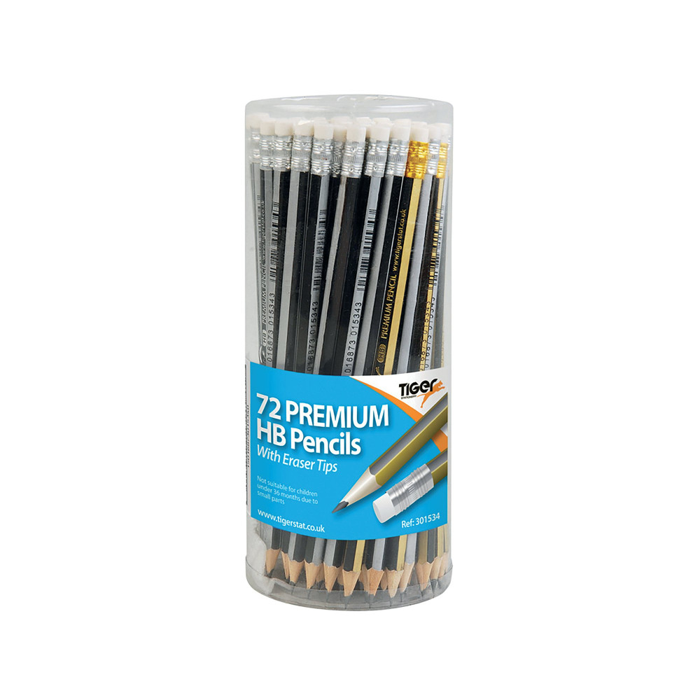 TIGER HB ERASER TIP PCILS AST PK72