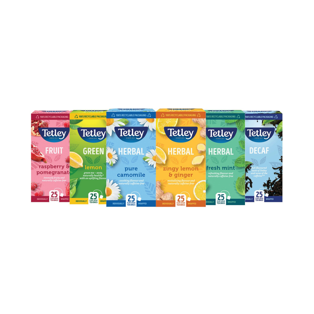 TETLEY FRUIT+HERB TEA VARIETY PK150