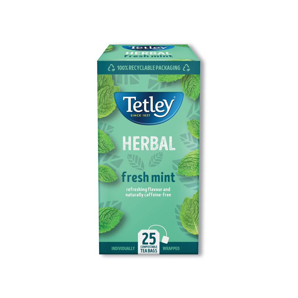 TETLEY MINT INFUSION TEA BAGS PK25