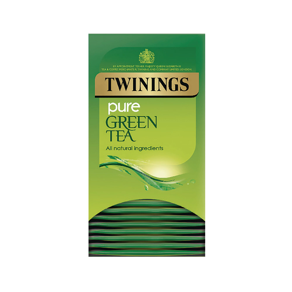 TWININGS PURE GREEN TEA BAG PK20