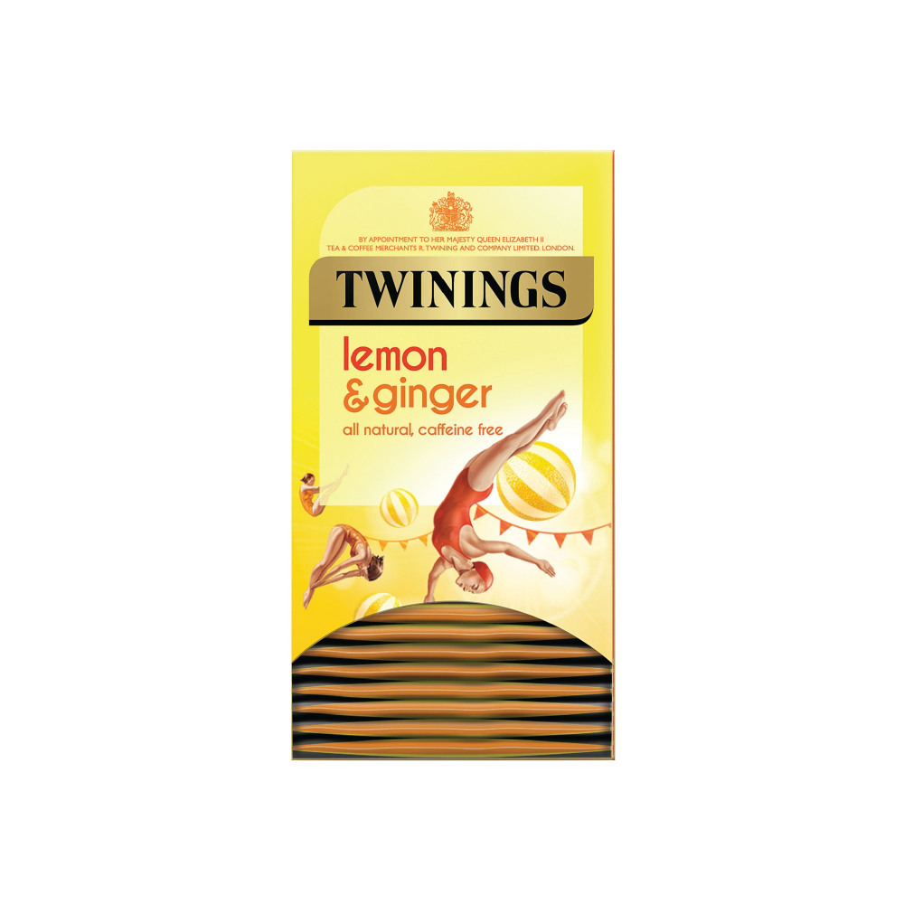 TWININGS LEMON GINGER INFUS TEA PK20