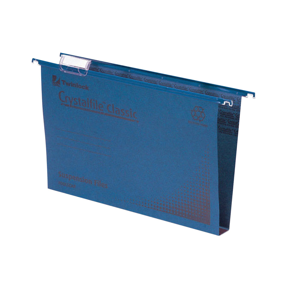 REXEL CRYSTALFILE SUSN FILE BLU PK50