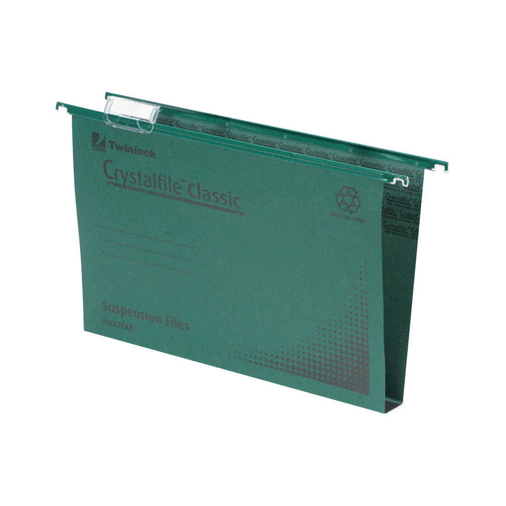 REXEL CRYSTALFILE SUSN FILE GRN PK50