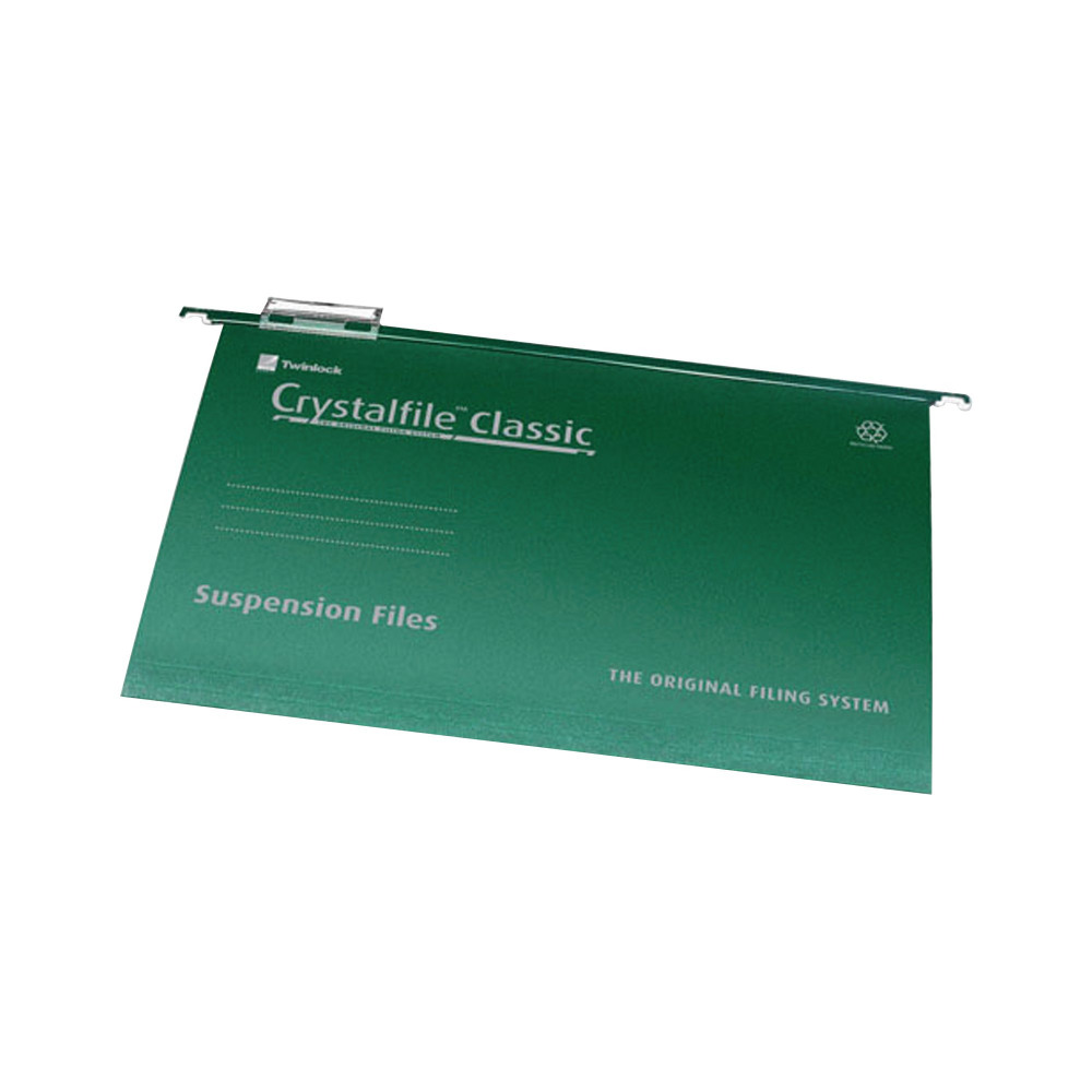 REXEL CRYSTALFILE SUSN FILE GRN PK50