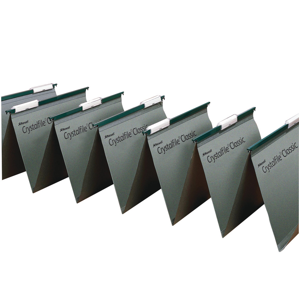 REXEL CRYSTALFILE SUSN FILE GRN PK50
