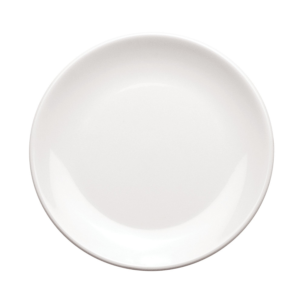 PLATE ROUND 9 INCH 23CM MELA WHT PK6