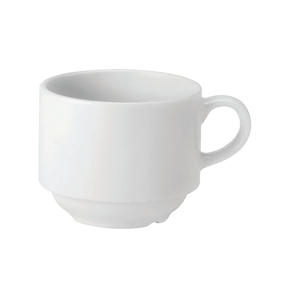 PURE WHITE STACKING CUP 7OZ PK6