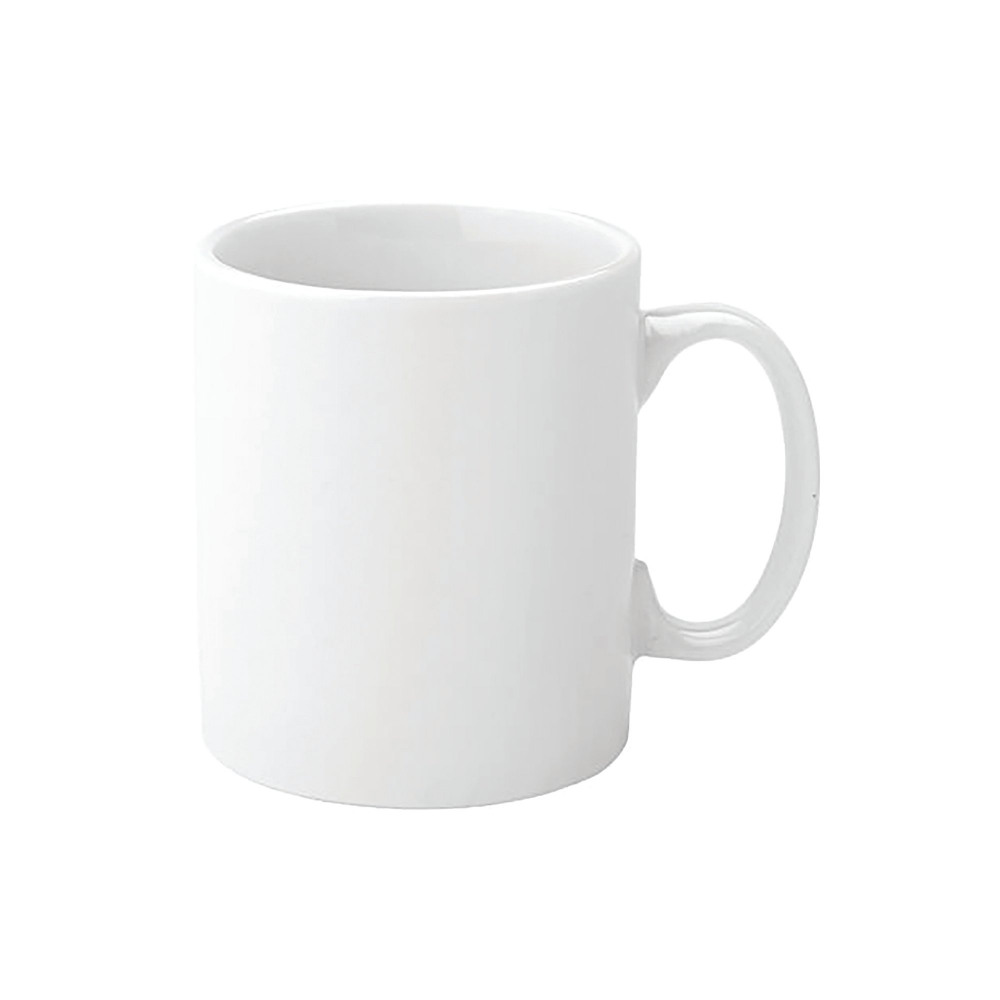 PURE WHITE ECONOMY MUG 12OZ PK12