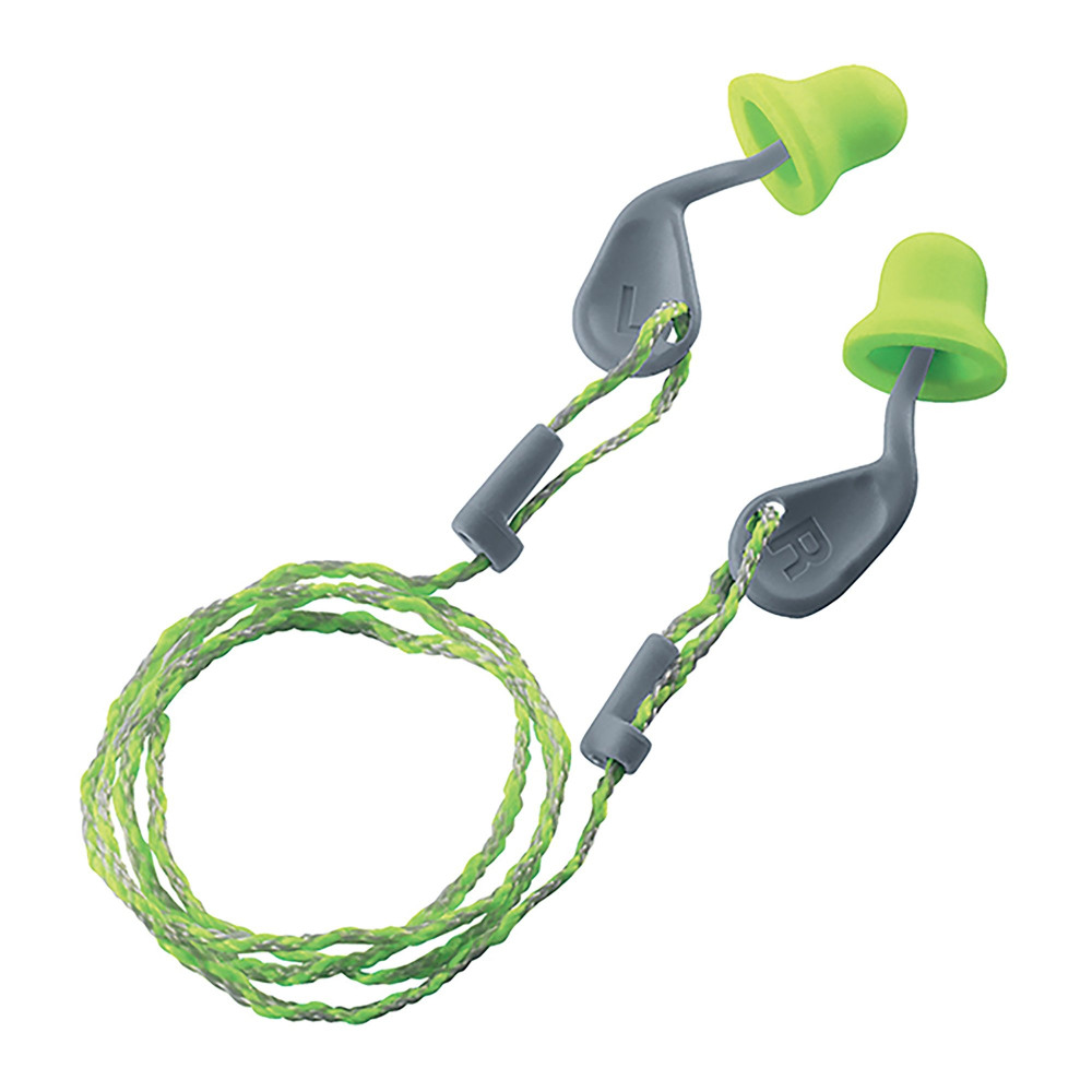 UVEX XACT-FIT CORD EARPLUG GRN PK50
