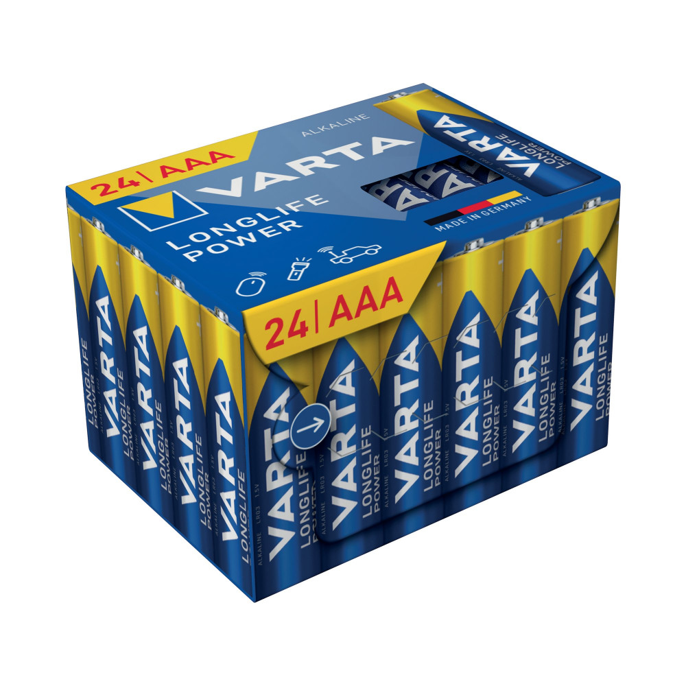 VARTA LOGLIFE POWER AAA BATTERY PK24