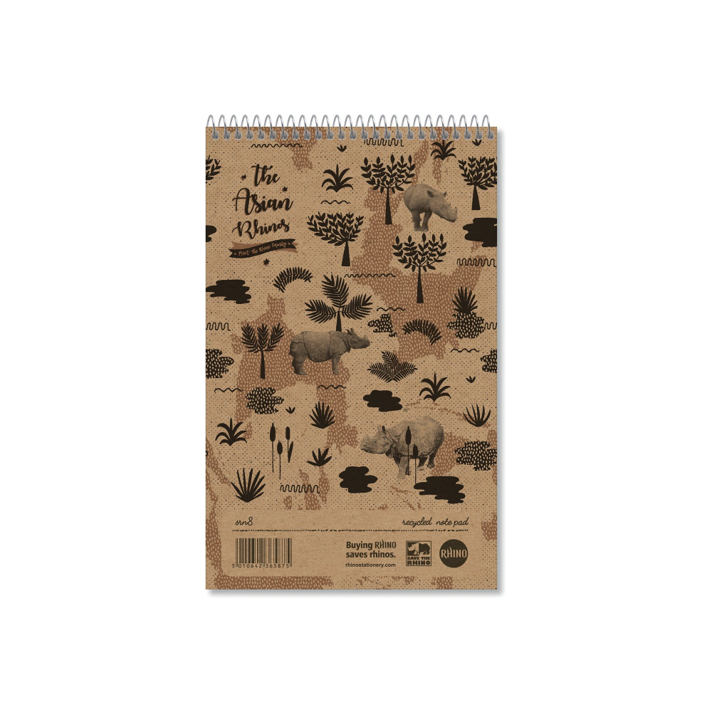 RHINO RECY S/HAND NOTEBOOK 160P PK10