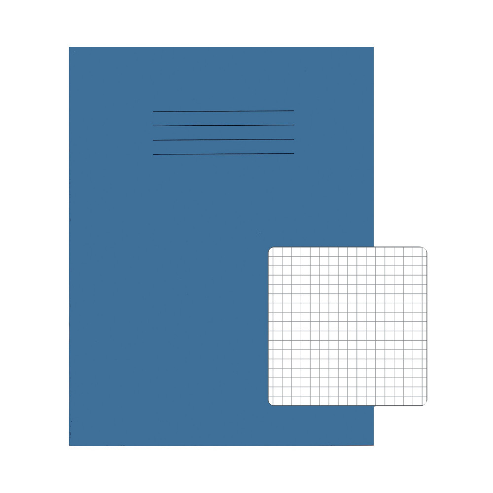 RHINO 9X7 EX BOOK 5MM SQ L/BLU PK100