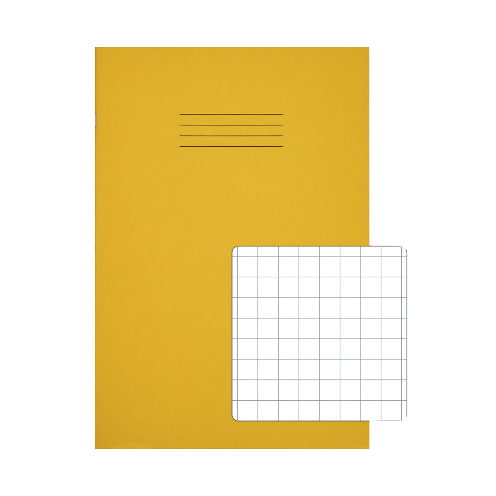 RHINO A4 EX BOOK 10MM SQ YELLOW PK50
