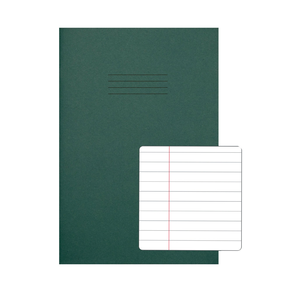 RHINO A4 EX BOOK 8MM R/M D/GRN PK50