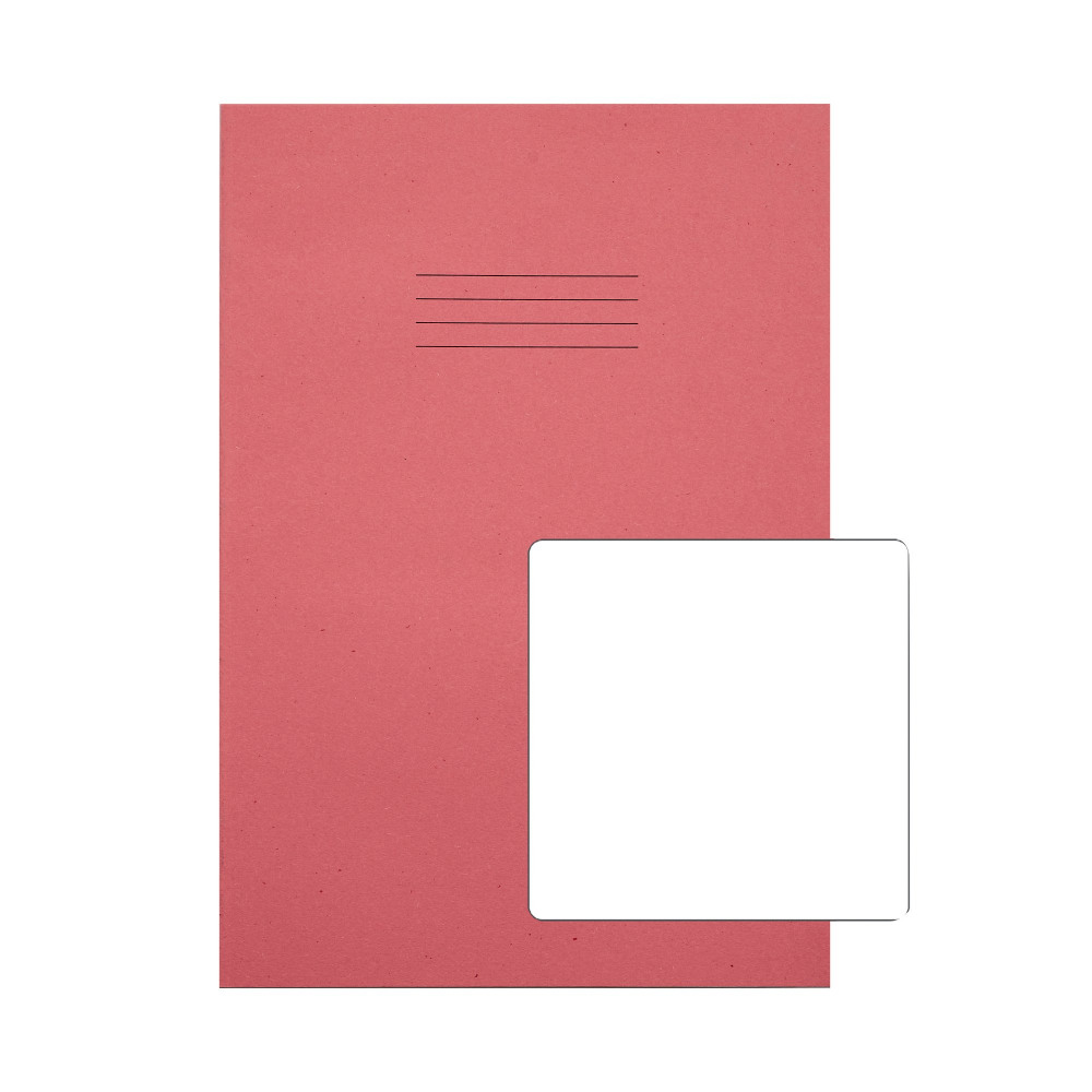 RHINO A4 EX BOOK PLAIN PINK PK50