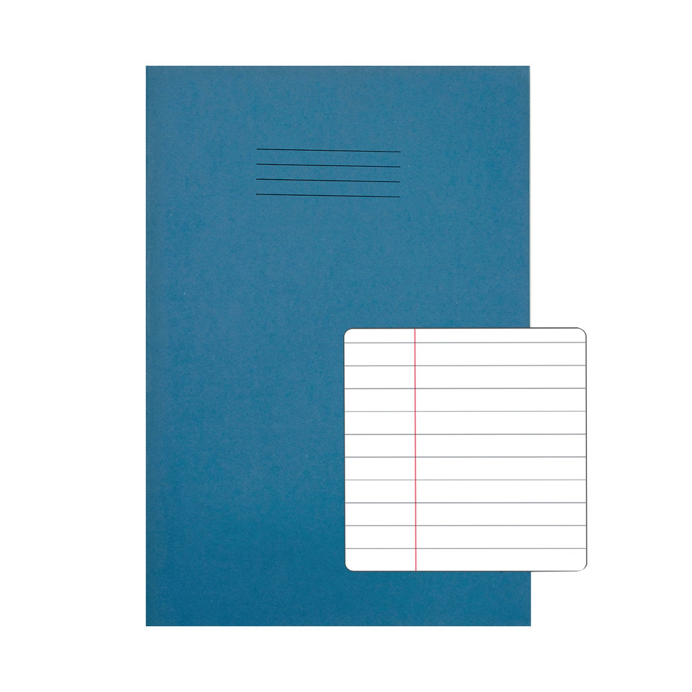 EXERCISE BOOK A4+ 8MM RLD LBLU PK50