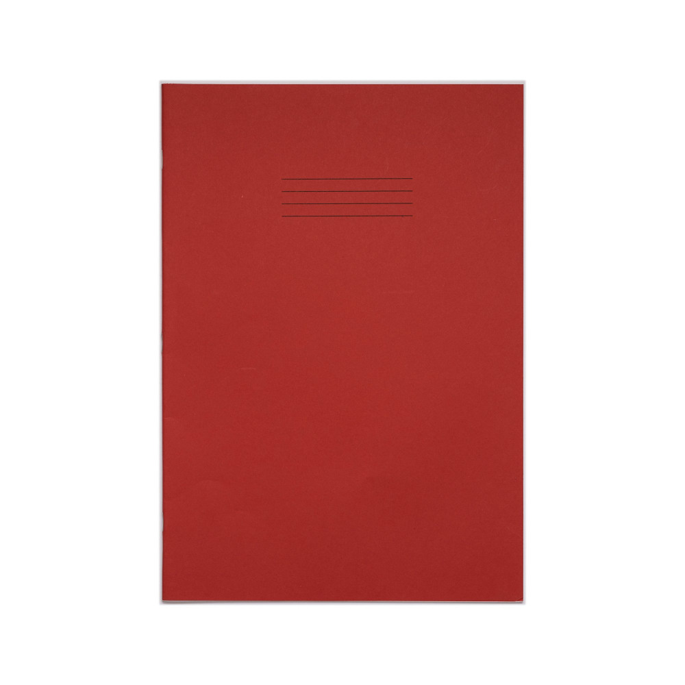 RHINO EXR BOOK PLAIN 48 A4+ RED PK50