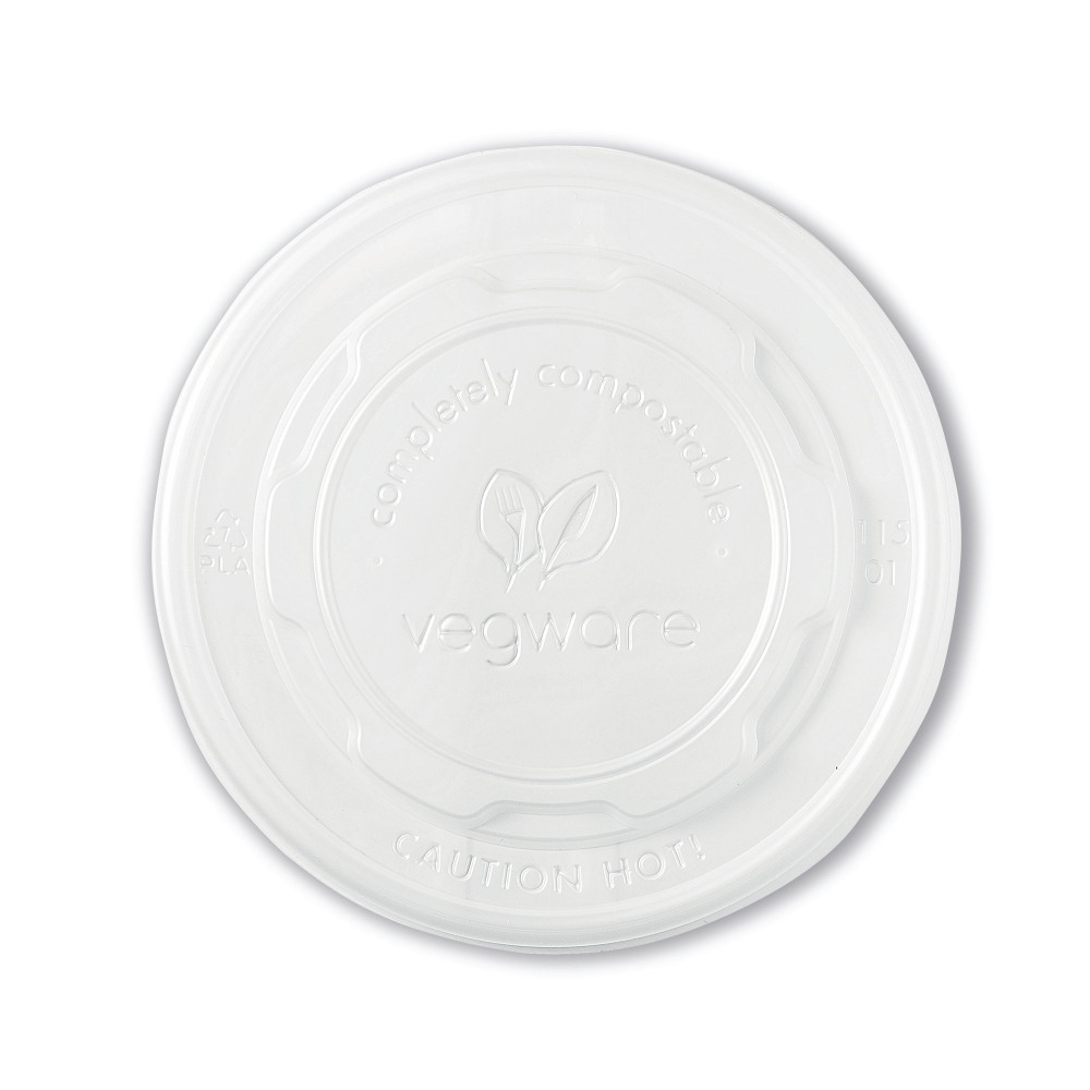 VEGWARE SOUP CNTNR HOT LID OPQ PK500