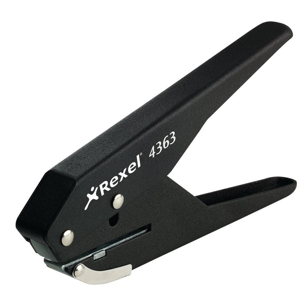 REXEL S120 SINGLE PLIER PUNCH BLK