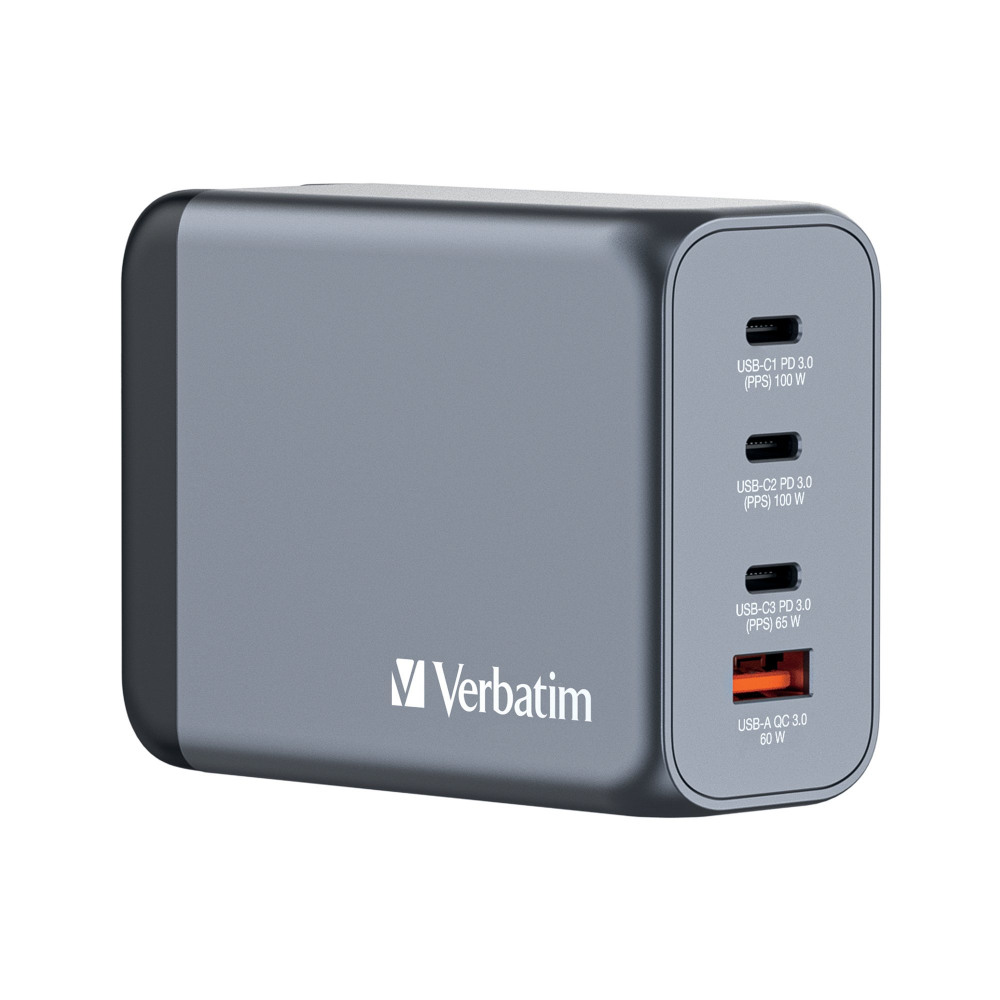 VERBATIM GAN 200W 4 PORT CHARGER
