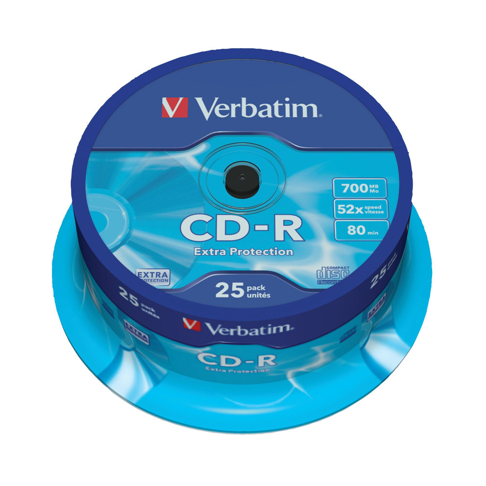 VERBATIM CD-R NONPRINTABLE SPD PK25