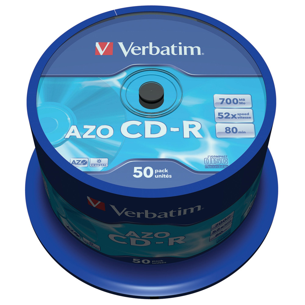 VERBATIM CD-R 80M/700MB CRYSL SPND50