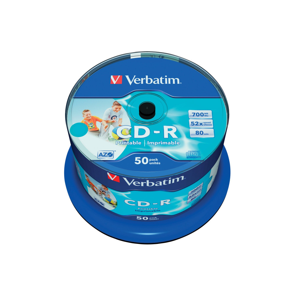 VERBATIM CD-R AZO WP SPINDLE PK50
