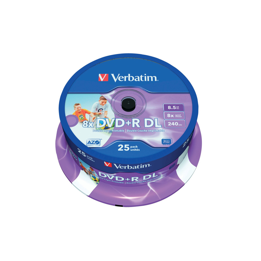 VERBATIM DVD+R DL SPINDLE PK25