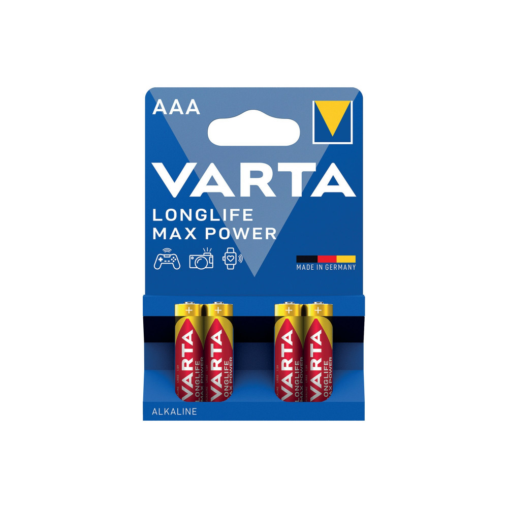 VARTA LLIFE MAX PWR AAA BATTERY PK4