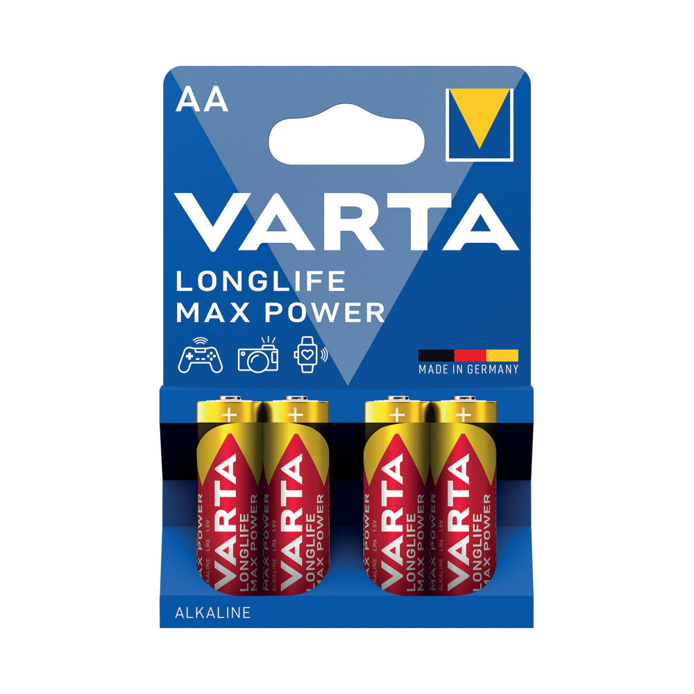 VARTA LLIFE MAX PWR AA BATTERY PK4