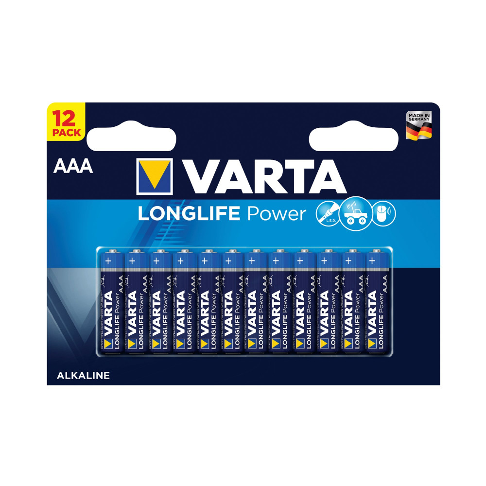 VARTA HIGH ENERGY AAA BATTERY PK12