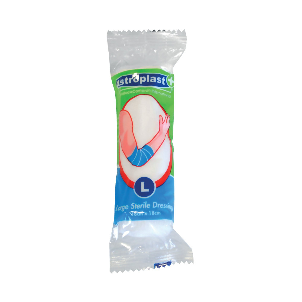 WALLACE FIRST-AID DRS STR NONADH PK6