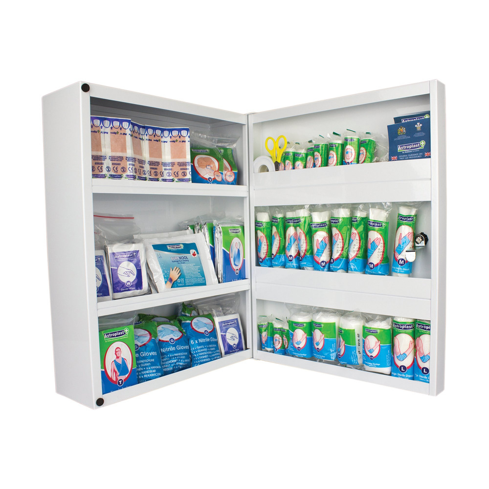 WALLACE FST AID CAB 1-50 PERSONS MTL