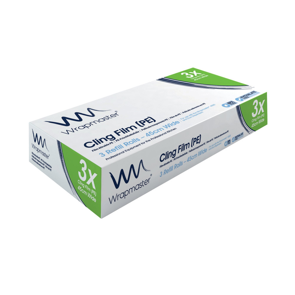 WRAPMASTER CLING FILM PE 450MM PK3