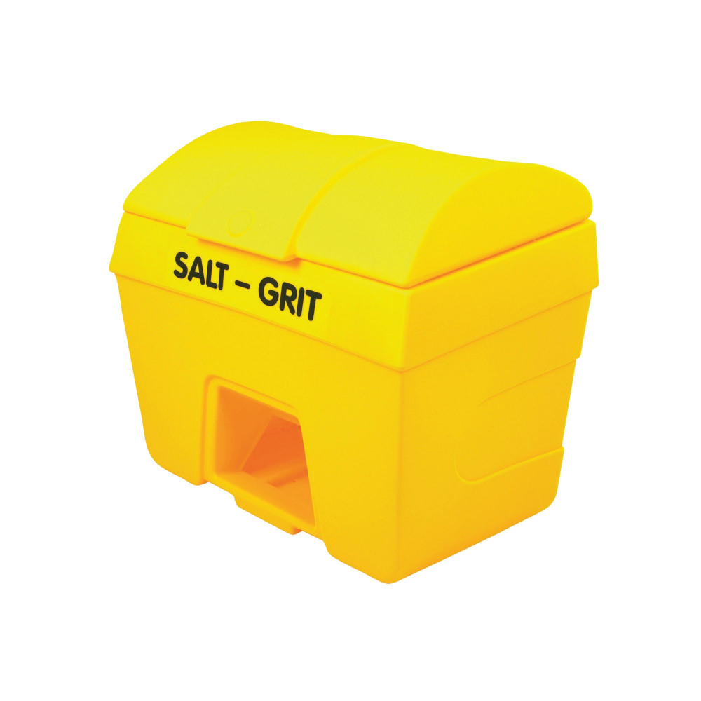 SALT/GRIT BIN WITH HOPPER 400L YLW