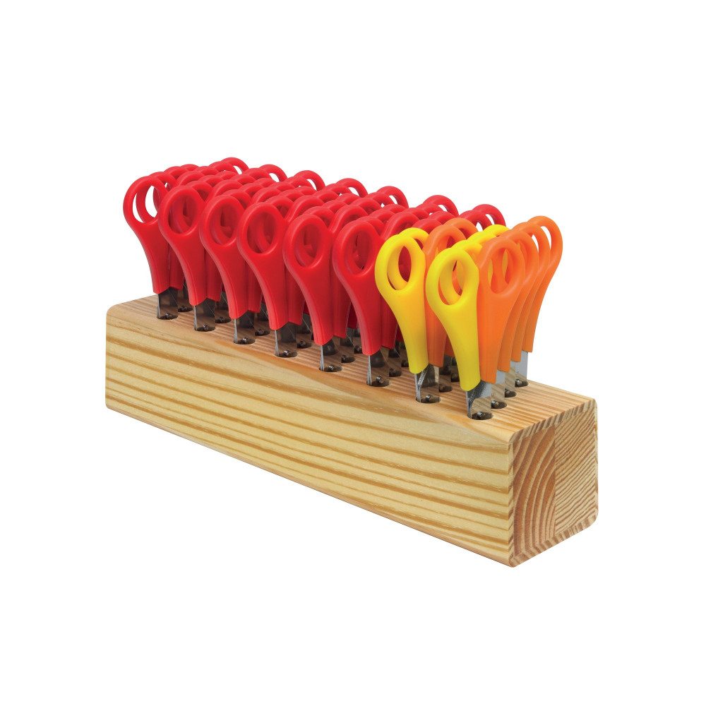 WESTCOTT KIDS SCISSOR BLOCK AST PK32