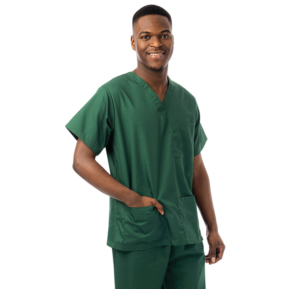 434NPH UNISEX SCRUB TOP GRN 3XL