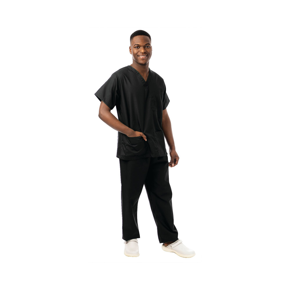 434NPH UNISEX SCRUB TOP BLAC XL