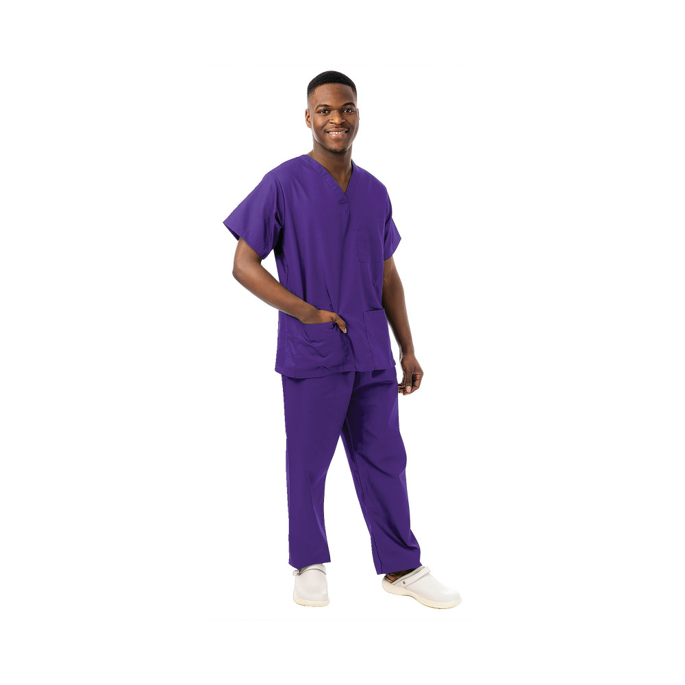 434NPH UNISEX SCRUB TOP PURPLE L