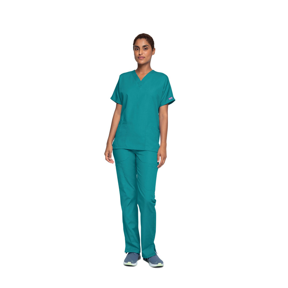 4700 UNISEX SCRUB TOP TEAL BLUE 4XL