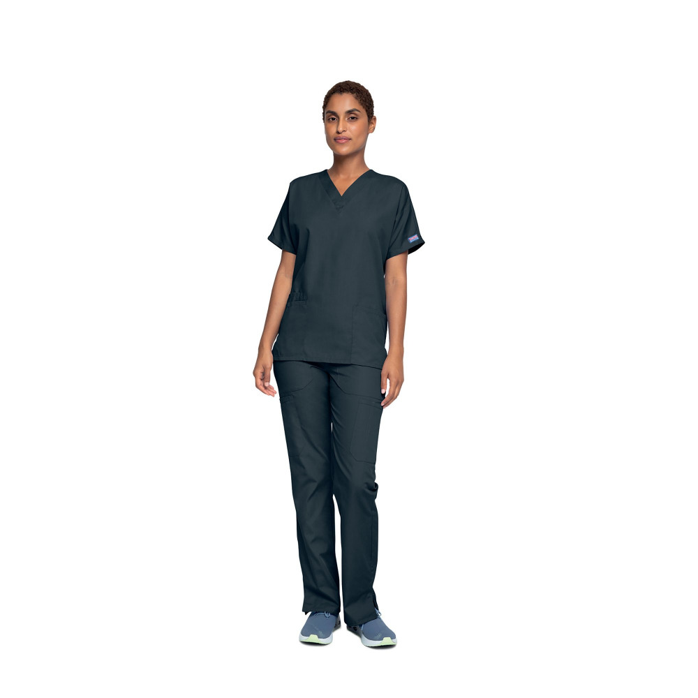 4700 UNISEX SCRUB TOP PEWTER 4XL
