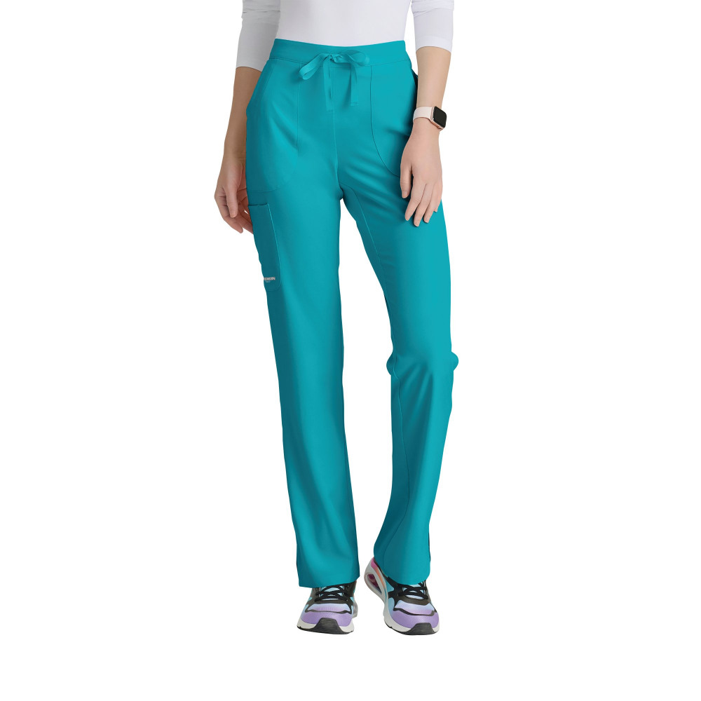 SK201 FEMALE MID-RISE TRS TEAL 2XS