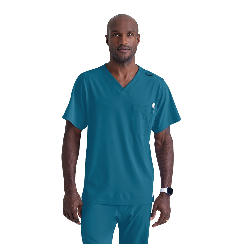 SK0112 UNISEX V SCRUB TOP BAH XS