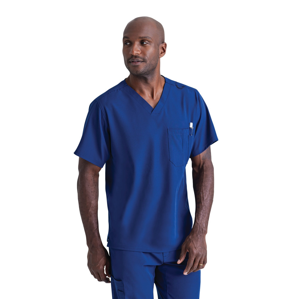 SK0112 UNISEX V SCRUB TOP NAVY XL