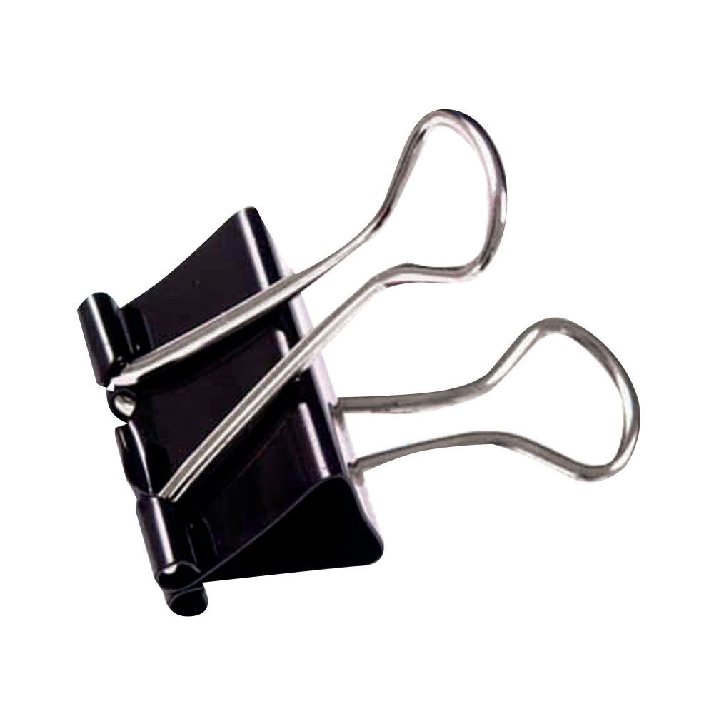 FOLDBACK CLIP 19MM BLK PK100