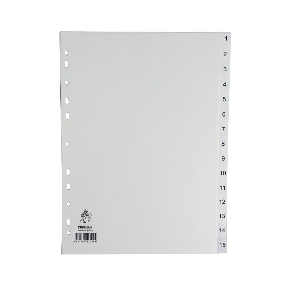 A4 WHITE 1-15 POLYPROPYLENE INDEX