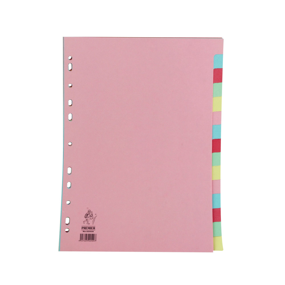 NP A4 MANILLA DIVIDER 15PART MULTI