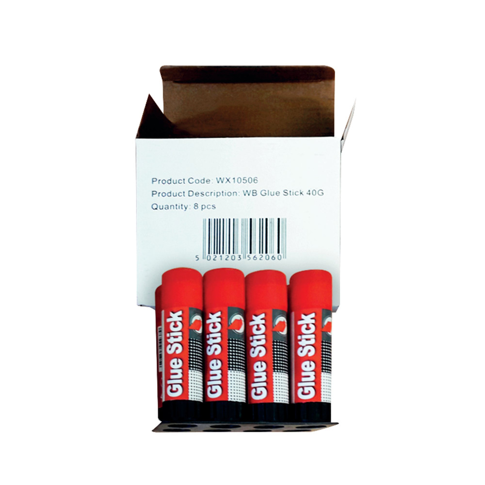 GLUE STICK LARGE 40G PK8