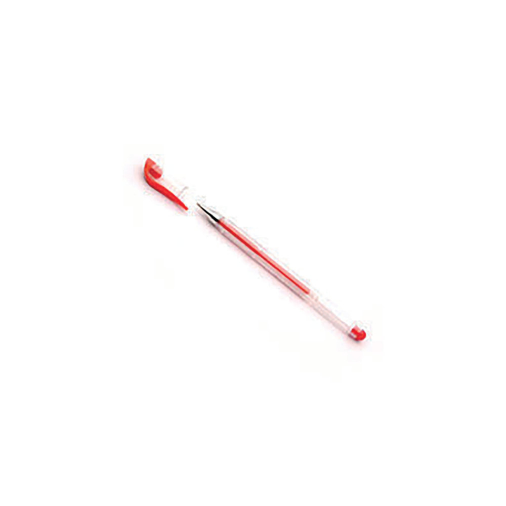 RED GEL PENS MEDIUM TIP PK10