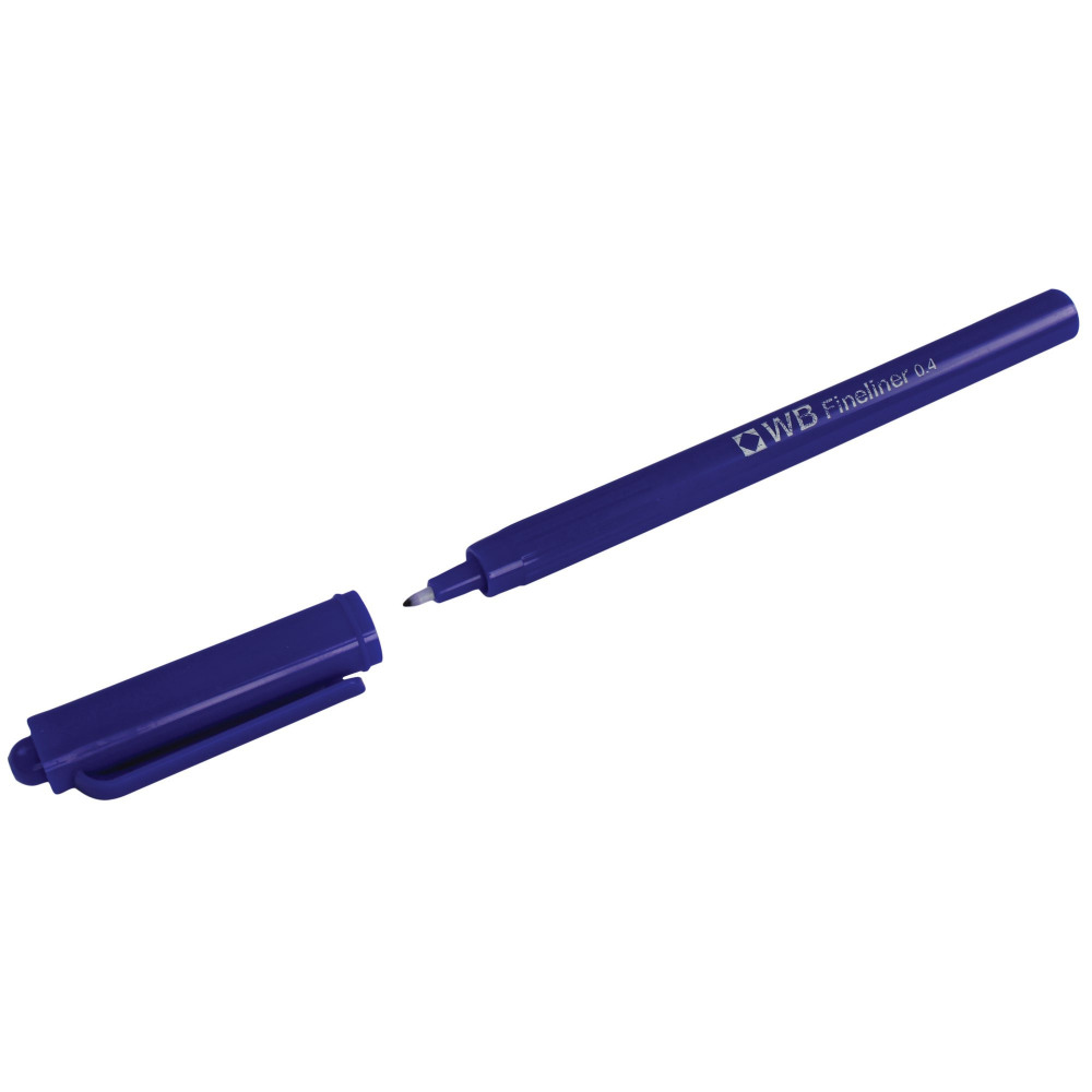 FINELINER 0.4MM BLUE PENS PK10